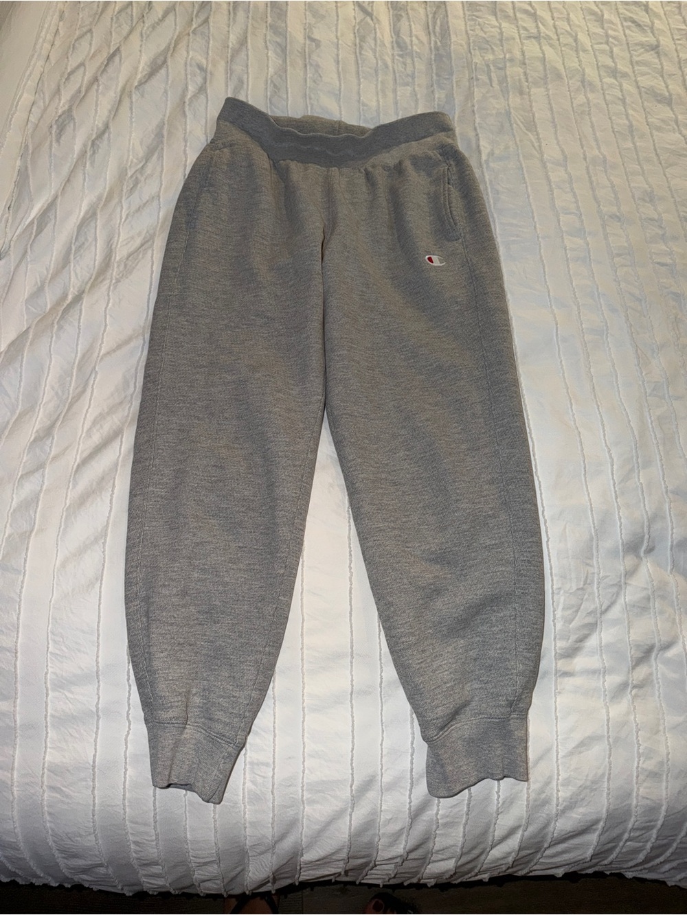 Champion Gray Fleece Jogger Bottoms
